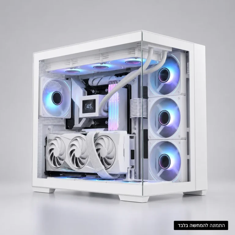 מחשב גיימינג לבן Intel Core Ultra 9 285K עם RTX 5070 12GB במארז G.Tiger DA430ZY - התמונה להמחשה