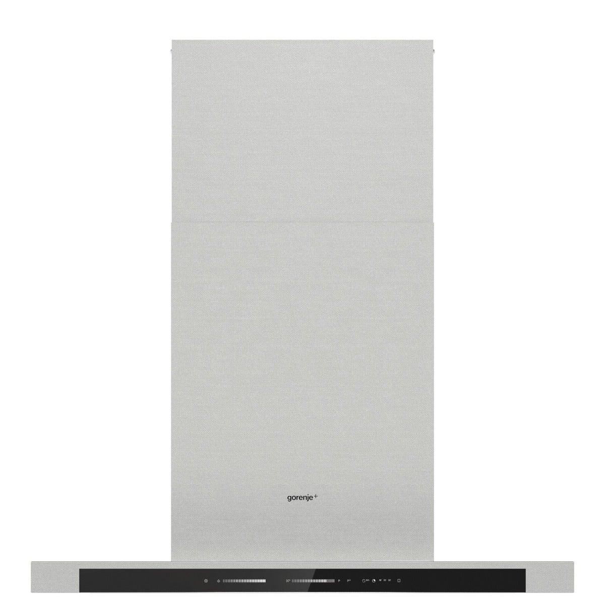 קולט אדים צמוד קיר gorenje נירוסטה משולבת זכוכית שחורה דגם GHT93X