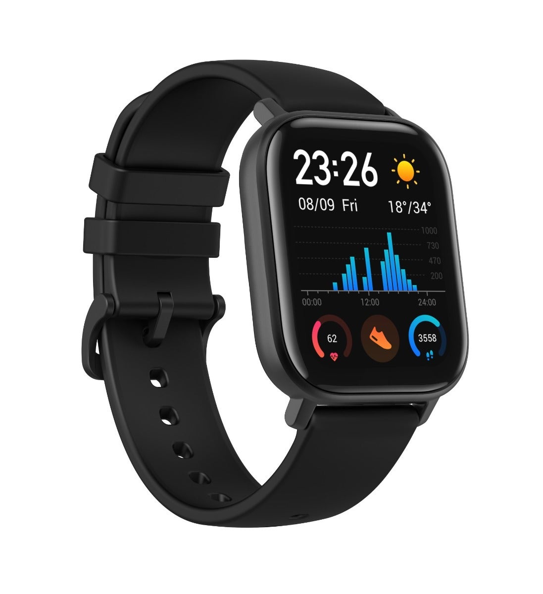 שעון חכם Amazfit דגם GTS צבע Black - תמונה נוספת