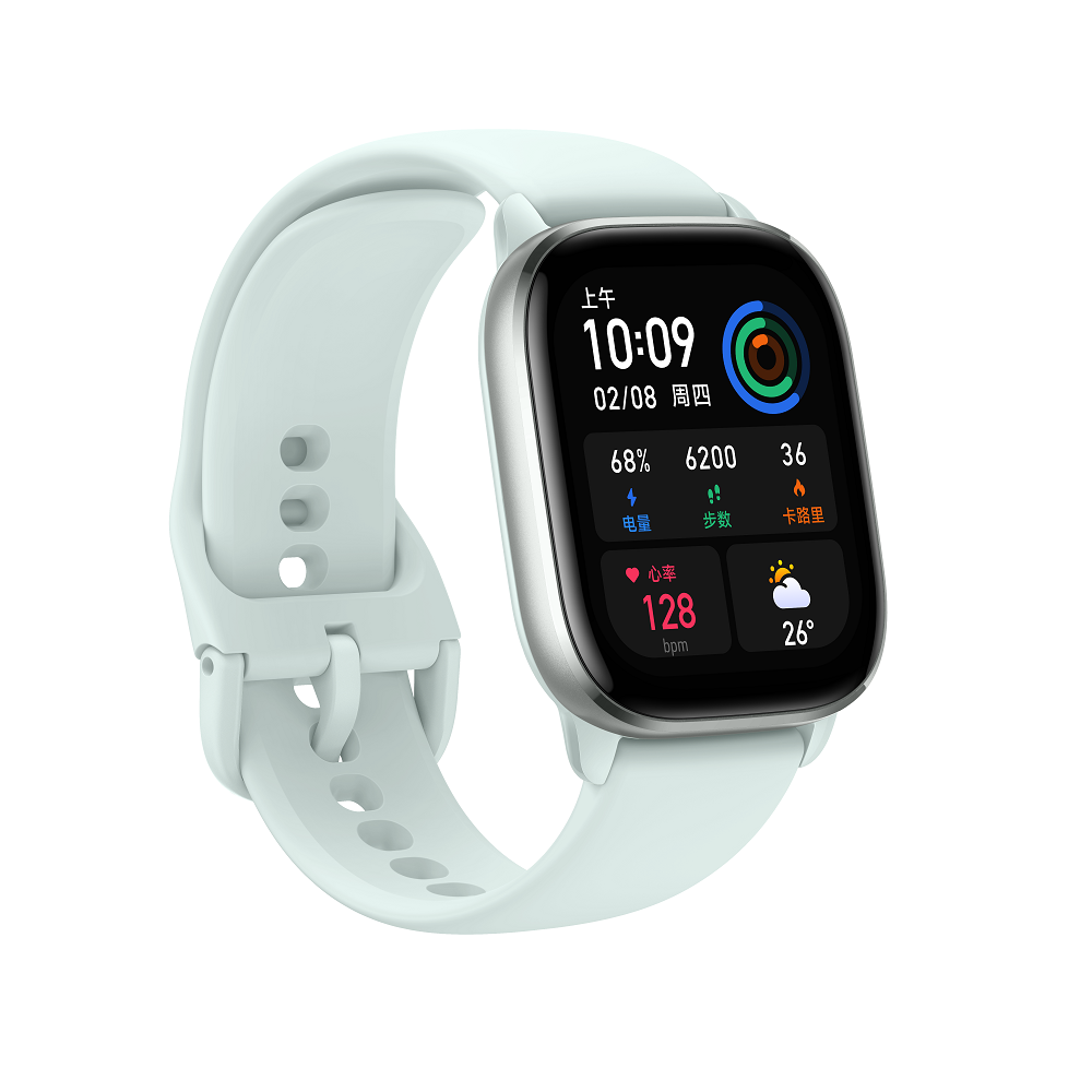 שעון חכם Amazfit דגם GTS 4 MINI צבע Mint Blue - תמונה נוספת