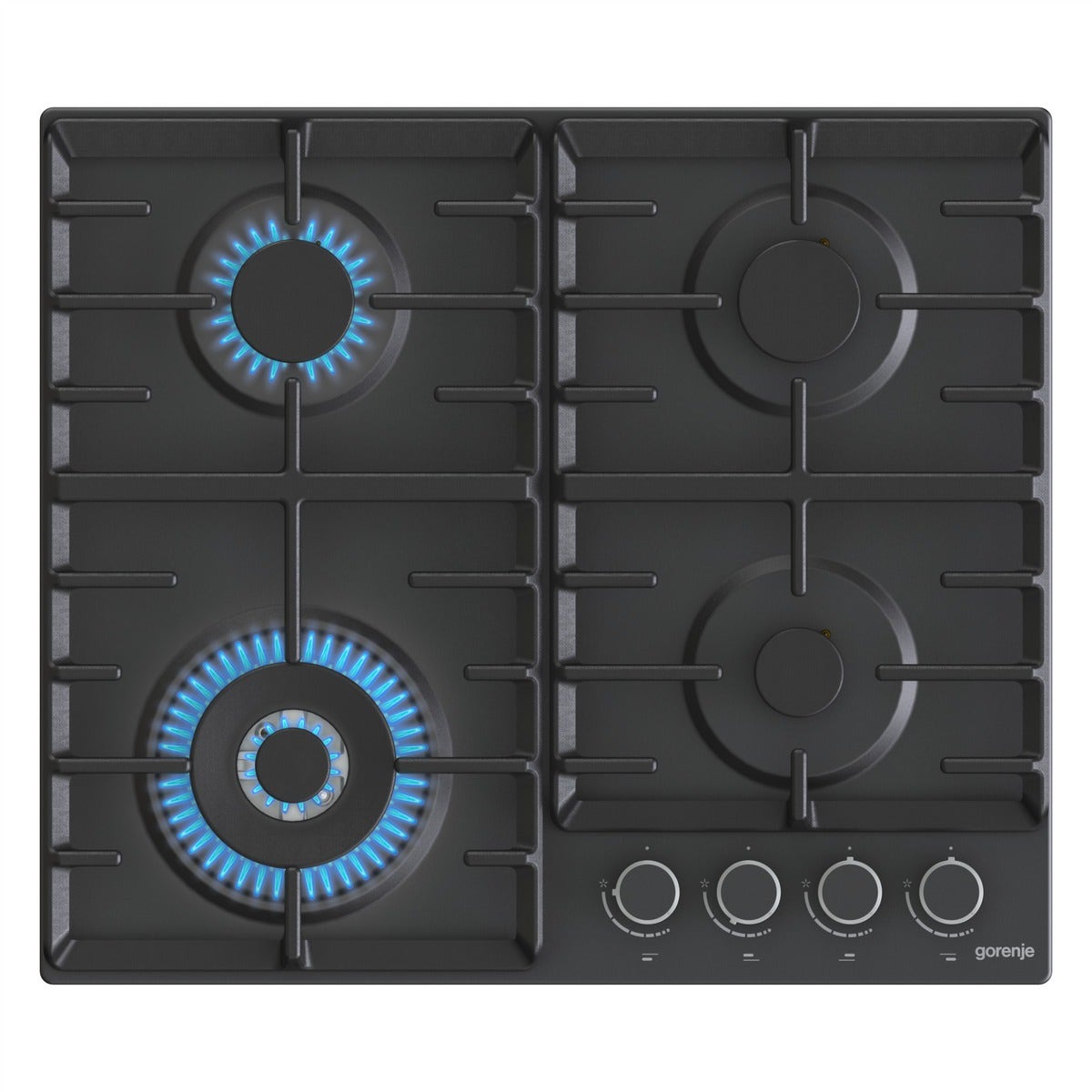 כיריים גז gorenje משטח אמייל שחור 60 ס"מ דגם GW67IL - תמונה נוספת