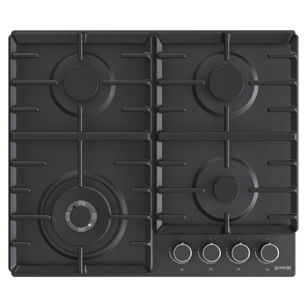כיריים גז gorenje בגימור אמייל שחור 60 ס"מ דגם GW642AB