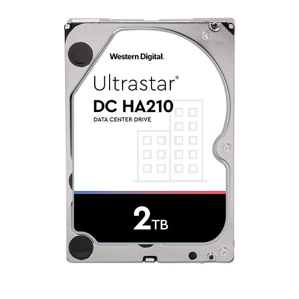 כונן קשיח פנימי Ultrastar® DC HA210 בנפח 2TB דגם HUS722T2TALA604 מבית Western Digital