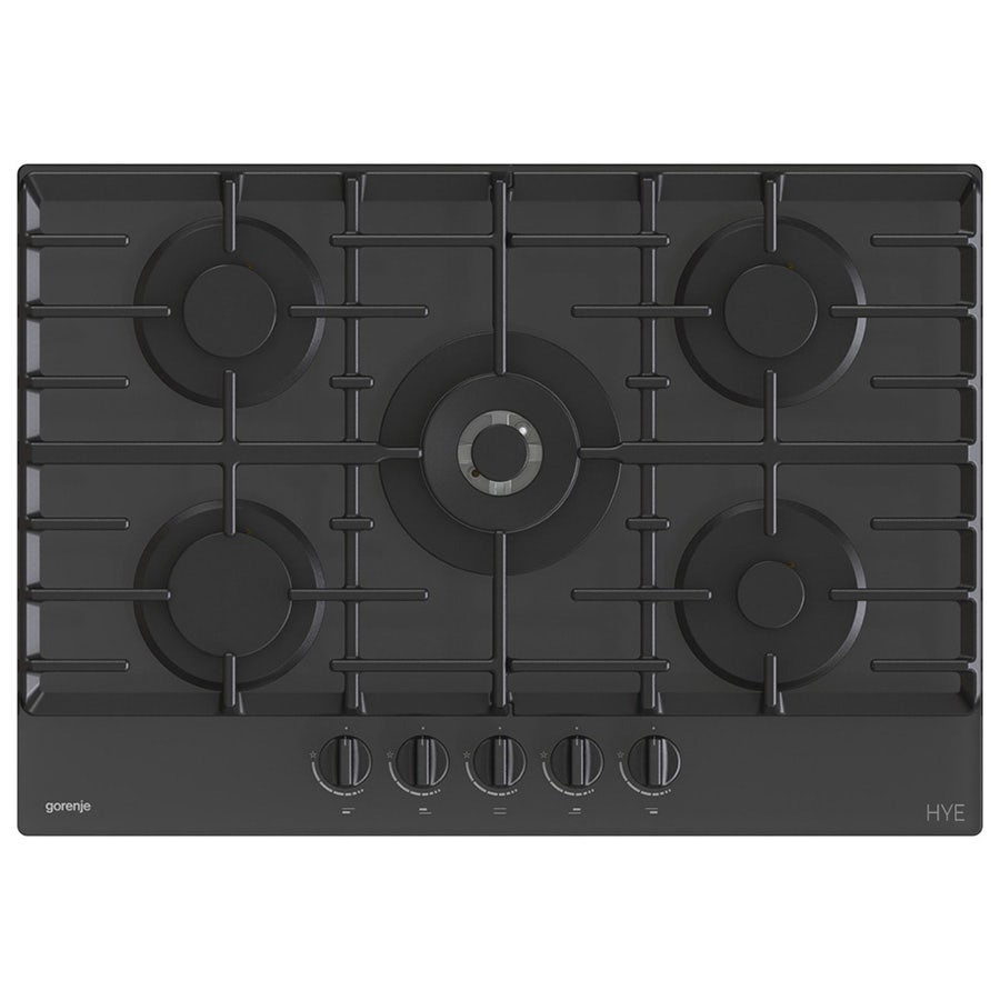 כיריים גז 5 להבות gorenje בגימור שחור 75 ס"מ דגם GTW7C51B
