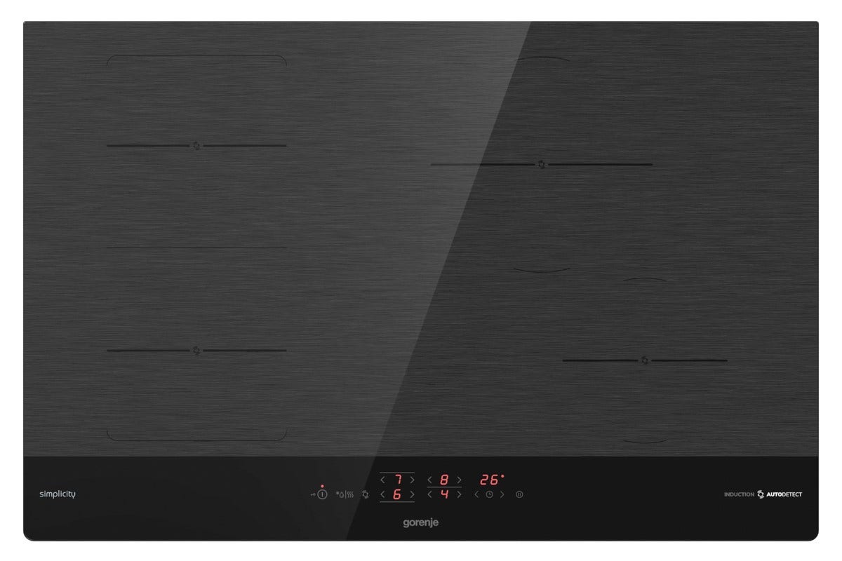 כיריים אינדוקציה gorenje בגימור שחור 80 ס"מ שחור דגם IT843SYB