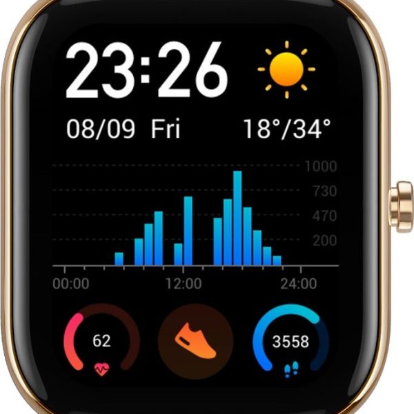 שעון חכם Amazfit דגם GTS צבע Desert Gold