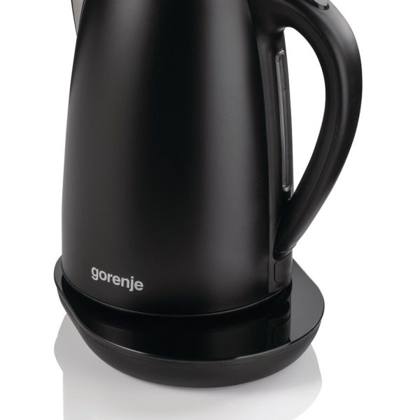 קומקום בצבע שחור gorenje מעוצב עם מד טמפרטורה דגם K17TRB