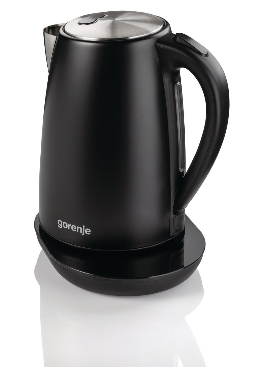 קומקום בצבע שחור gorenje מעוצב עם מד טמפרטורה דגם K17TRB