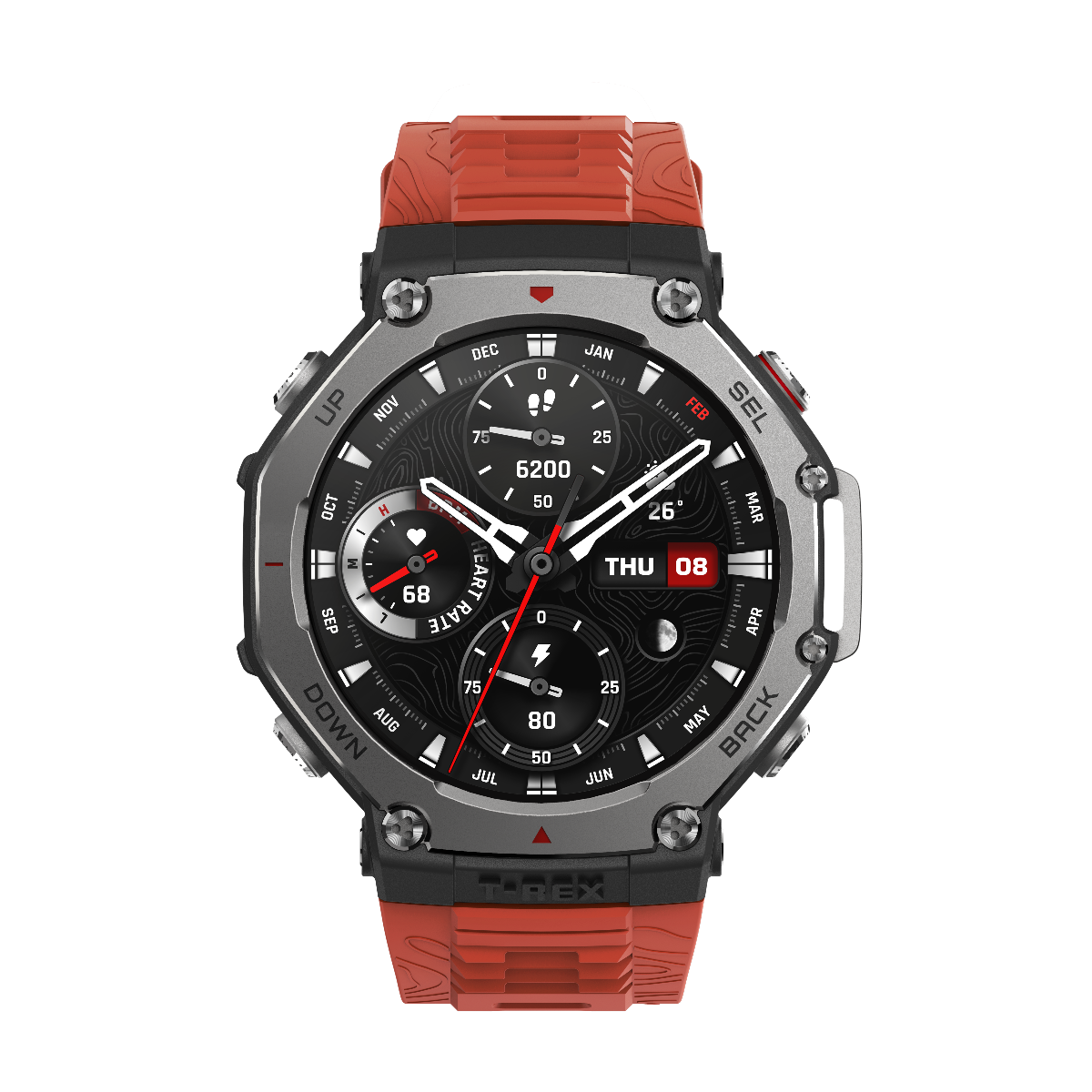 שעון חכם AMAZFIT דגם TREX 3 צבע כתום