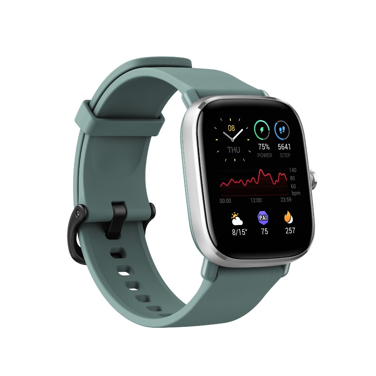 שעון חכם Amazfit דגם GTS 2 MINI בצבע Sage Green - תמונה נוספת