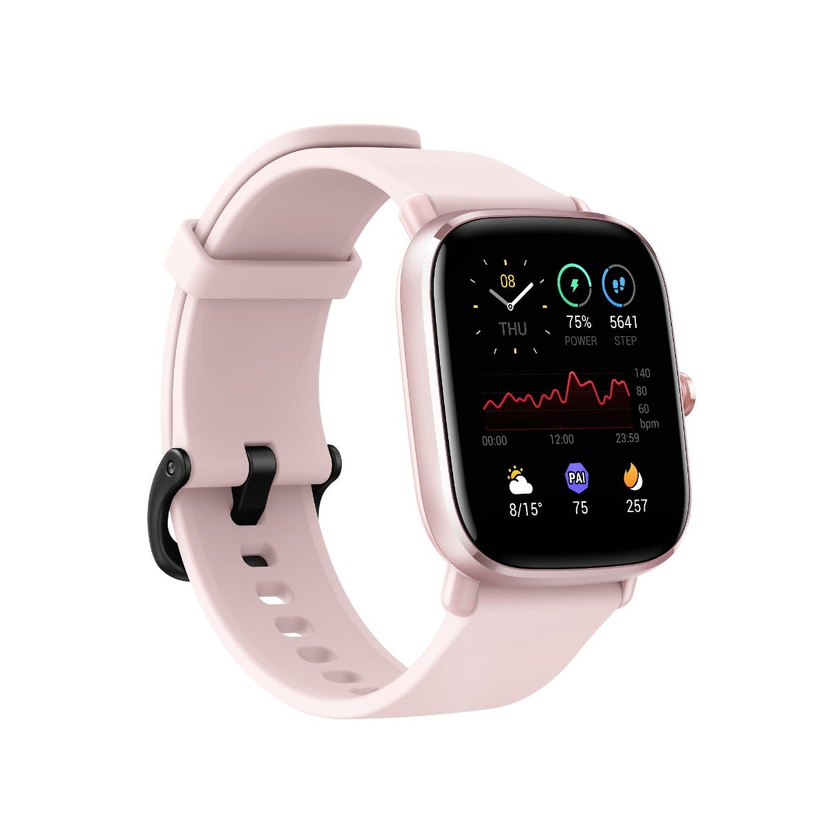שעון חכם Amazfit דגם GTS 2 MINI בצבע Flamingo Pink - תמונה נוספת