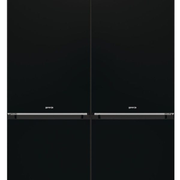 מקרר 2 דלתות gorenje מקפיא תחתון 329 ליטר בגימור שחור דגם NRK6192SYBK