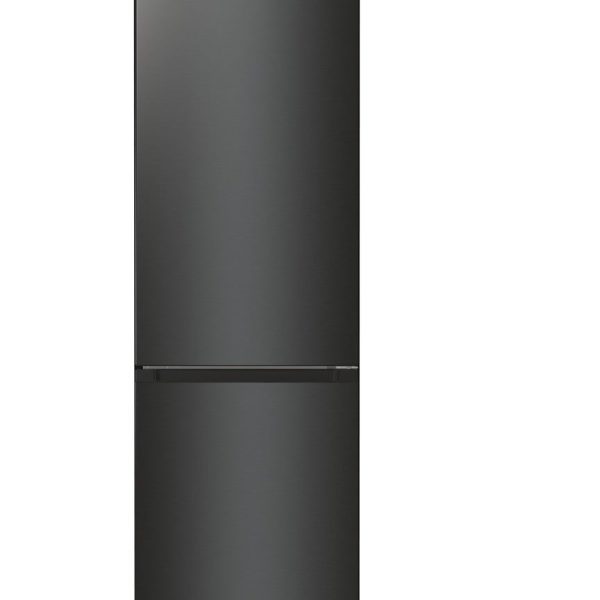 מקרר 2 דלתות gorenje מקפיא תחתון 330 ליטר נירוסטה שחורה דגם NRK6202EBXL4