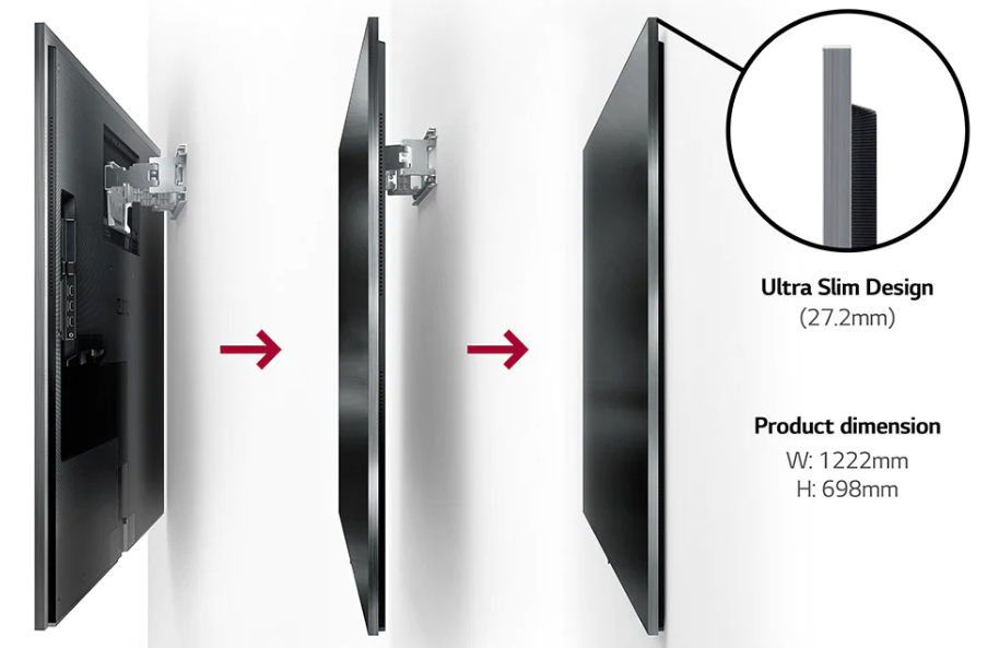 טלוויזיה "55 חכמה LG OLED evo Gallery Edition ברזולוציית 4K דגם: OLED55G26LA - תמונה נוספת