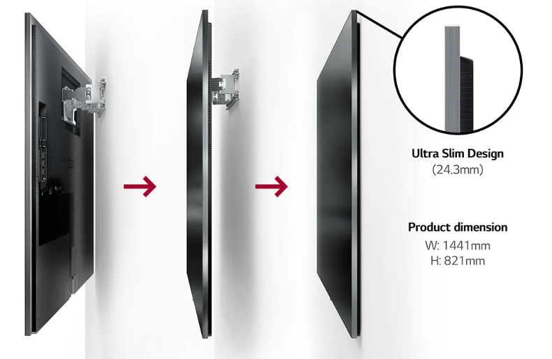 טלוויזיה "65 חכמה LG OLED evo Gallery Edition ברזולוציית 4K דגם: OLED65G26LA - תמונה נוספת