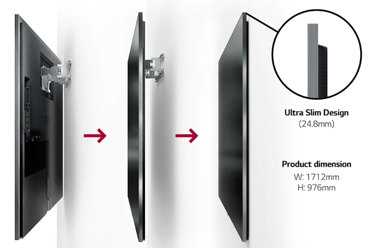 טלוויזיה "77 חכמה LG OLED evo Gallery Edition ברזולוציית 4K דגם: OLED77G26LA - תמונה נוספת