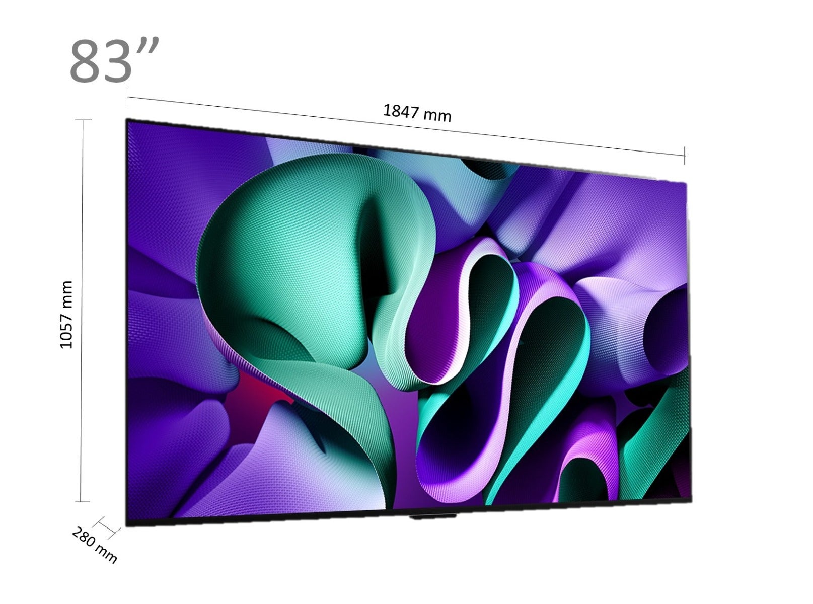 טלוויזיה "83 חכמה OLED evo ברזולוציית 4K דגם: OLED83M46LA - תמונה נוספת