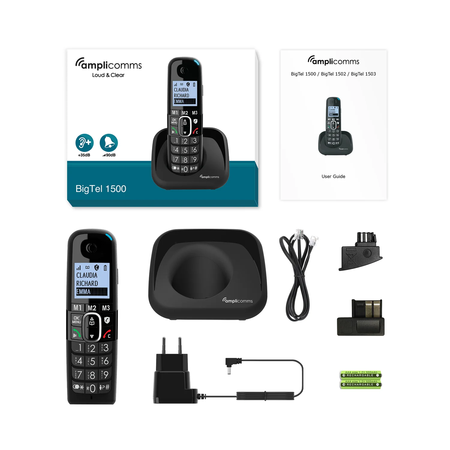 BIGTEL1500 טלפון אלחוטי