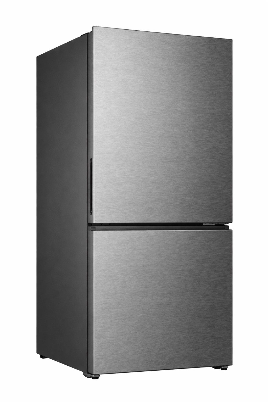 מקרר מקפיא תחתון Hisense בנפח 629 ליטר נטו דגם RB70-BKI בצבע טיטניום