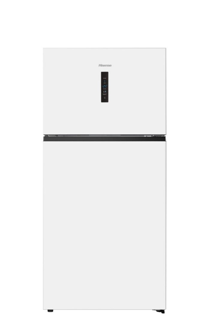 מקרר Hisense מקפיא עליון בנפח 504 ליטר נטו דגם RD67WK בצבע לבן