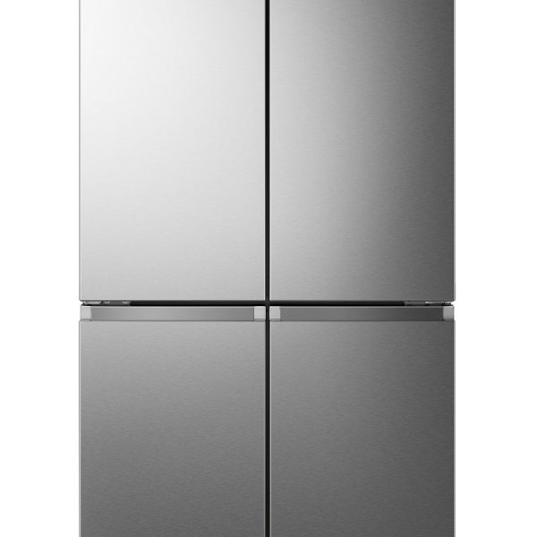 מקרר 4 דלתות Hisense מקפיא תחתון בנפח 609 ליטר נטו דגם RQ72-SK בצבע נירוסטה