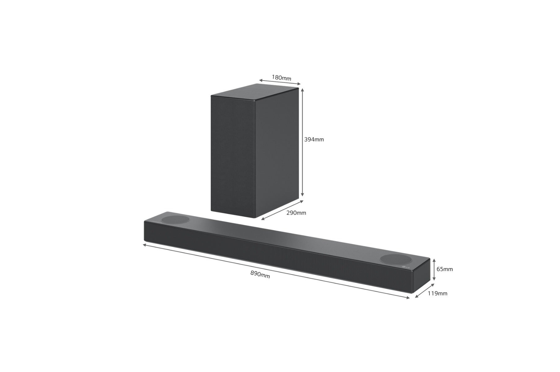 מקרן קול (סאונד בר) 3.1.2 עם Dolby Atmos וסאב וופר אלחוטי LG דגם S75Q - תמונה נוספת