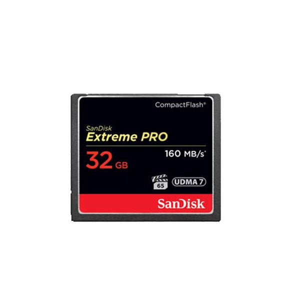 כרטיס זיכרון Extreme PRO CF בנפח 32GB מבית SanDisk דגם SDCFXPS-032G-X46