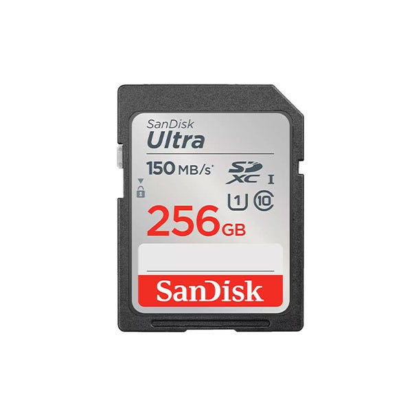כרטיס זיכרון Ultra UHS I בנפח 256GB מבית Sandisk דגם SDSDUNC-256G-GN6IN