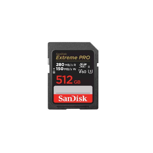 כרטיס זיכרון Extreme PRO SDXC™ UHS-II בנפח 512GB מבית SanDisk דגם SDSDXEP-512G-GN4IN