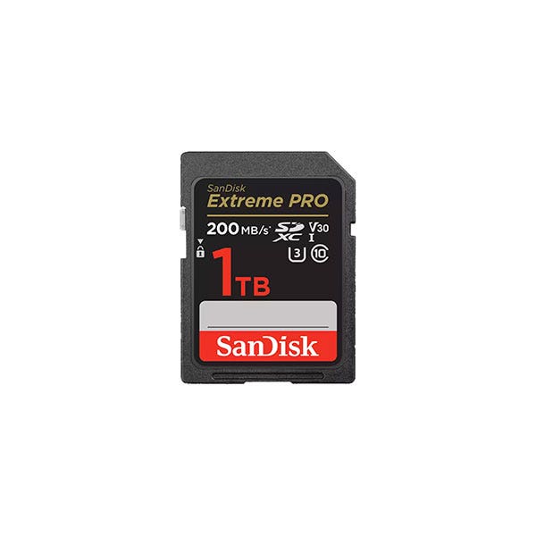 כרטיס זיכרון Extreme Pro SDXC בנפח 1TB מבית Sandisk דגם SDSDXXD-1T00-GN4IN - תמונה נוספת