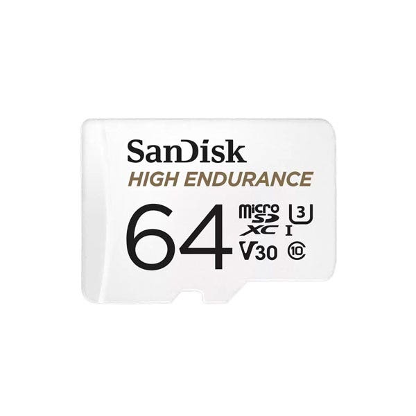 כרטיס זיכרון High Endurance microSD בנפח 64GB מבית SanDisk דגם SDSQQNR-064G-GN6IA