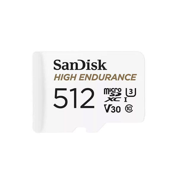 כרטיס זיכרון High Endurance microSDXC בנפח 512GB מבית SanDisk דגם SDSQQNR-512G-GN6IA