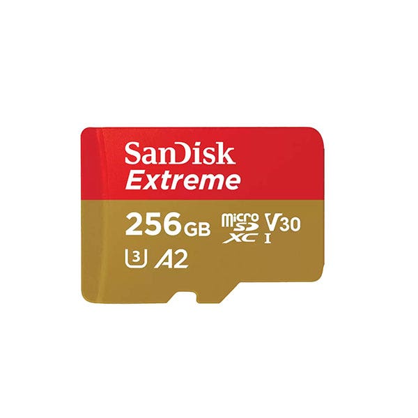 כרטיס זיכרון Extreme microSD בנפח 256GB מבית SanDisk דגם SDSQXAV-256G-GN6GN