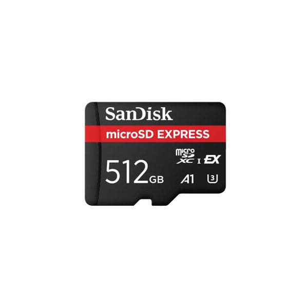כרטיס זיכרון microSD Express בנפח 512GB מבית Sandisk דגם SDSQXFN-512G-GN4NN