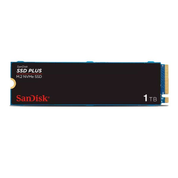 כונן חיצוני SanDisk SSD PLUS בנפח 1TB מבית SanDisk דגם SDSSDA3N-1T00-G26