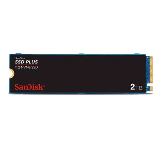 כונן חיצוני SanDisk SSD PLUS בנפח 2TB מבית SanDisk דגם SDSSDA3N-2T00-G26