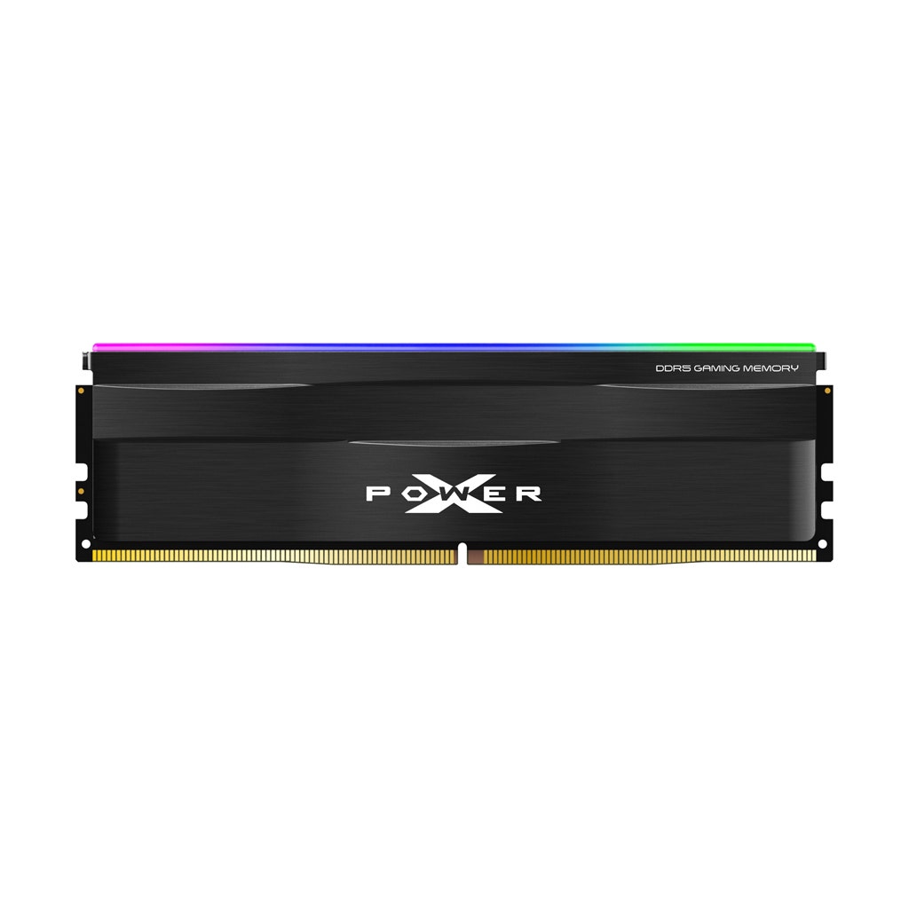 זיכרון למחשב DDR5 RGB (16GBx1) בנפח 16GB מבית Silicon Power דגם SP016GXLWU520FSF