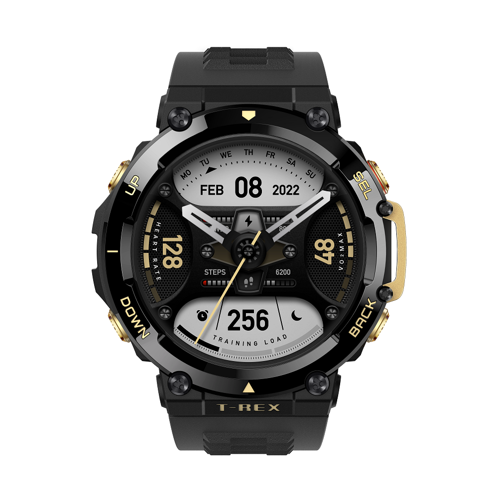 שעון חכם Amazfit דגם T-REX 2 צבע Astro Black