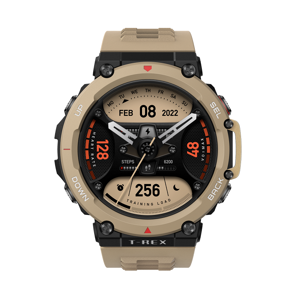 שעון חכם Amazfit דגם T-REX 2 בצבע Khaki