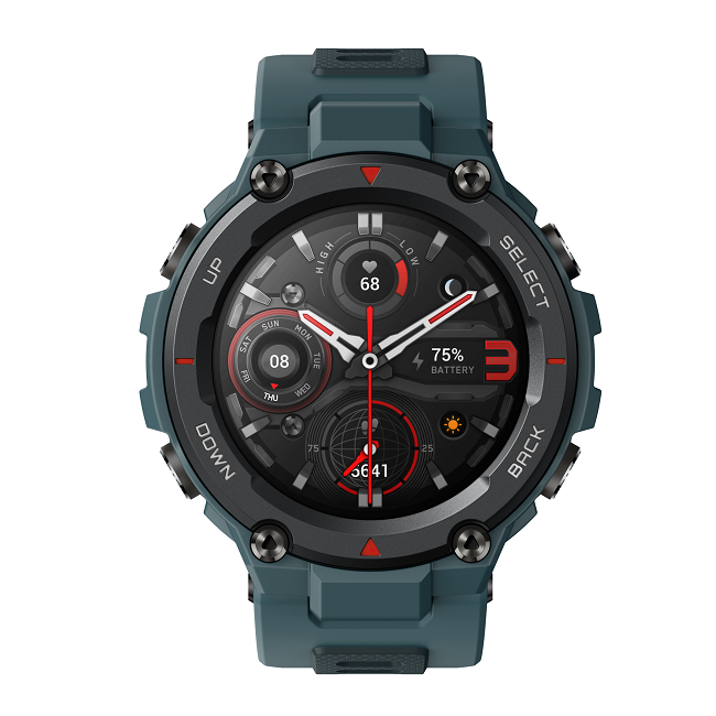 שעון חכם AMAZFIT דגם T-REX PRO צבע Steel Blue