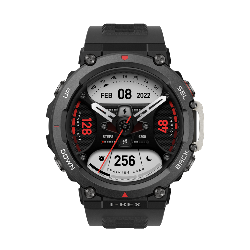 שעון חכם Amazfit דגם T-REX 2 צבע Ember Black