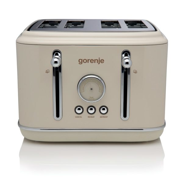 מצנם 4 פרוסות בצבע שמנת gorenje T2300CLIN