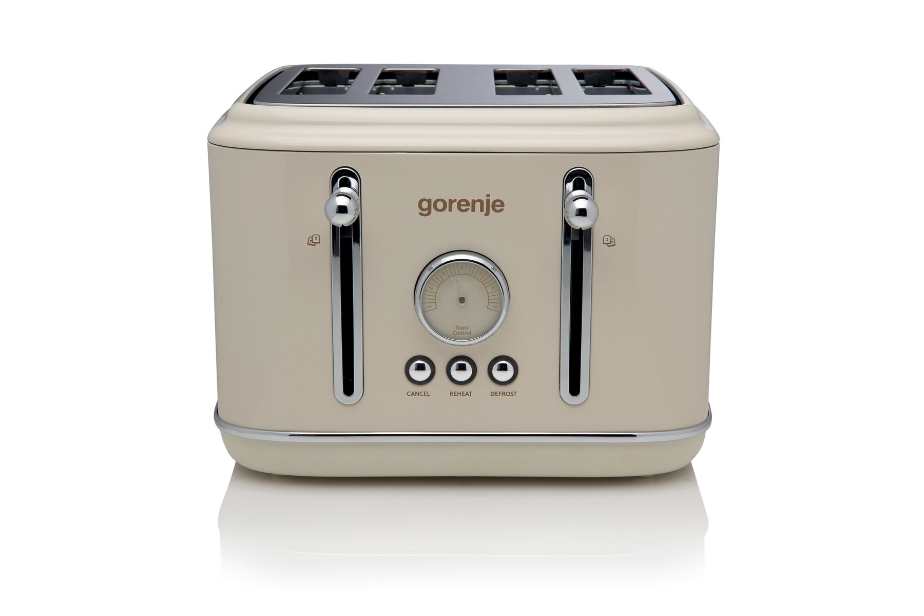 מצנם 4 פרוסות בצבע שמנת gorenje T2300CLIN