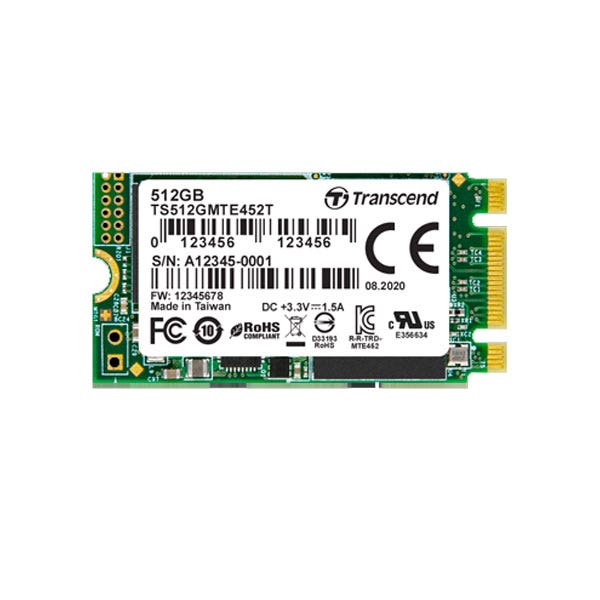 כונן פנימי 452T SSD בנפח 512GB מבית Transcend דגם TS512GMTE452T
