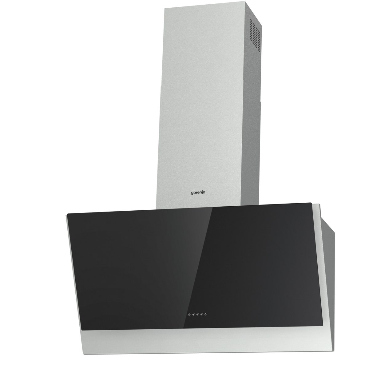 קולט אדים צמוד קיר gorenje זכוכית שחורה משולבת נירוסטה דגם WHI943E6XGB - תמונה נוספת