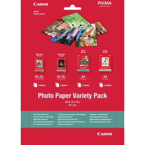 נייר צילום Canon IJ Photo Paper Variety Pack A4&4x6VP-101 – תמונה 2
