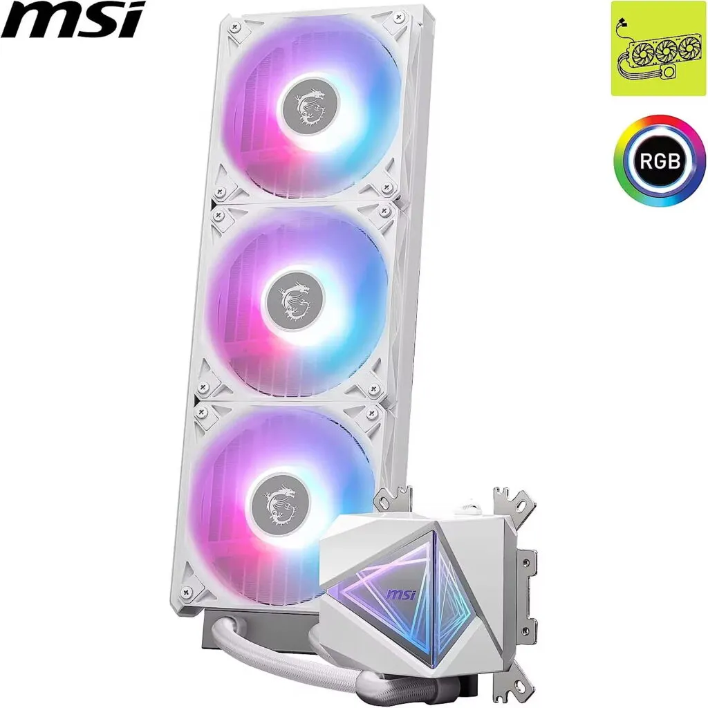 קירור נוזלי למעבד MSI MAG CORELIQUID I360 WHITE