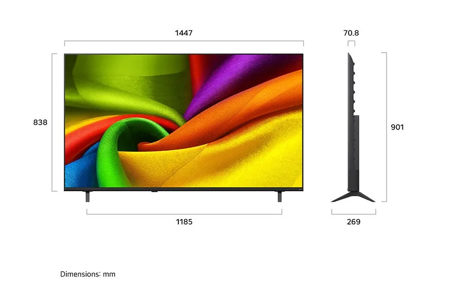 טלוויזיה "65 חכמה LG NANO UHD AI ברזולוציית 4K דגם: 65NU850B6LA - תמונה נוספת
