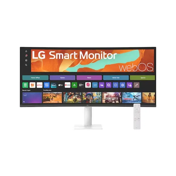 מסך מחשב קעור "34 Smart Monitor, WQHD תוצרת LG דגם: 34U601SA-W