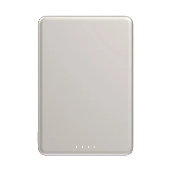 סוללת גיבוי מגנטית דקה במיוחד דגם Xiaomi Super Slim Magnetic Power Bank 5000mAh בצבע זהב